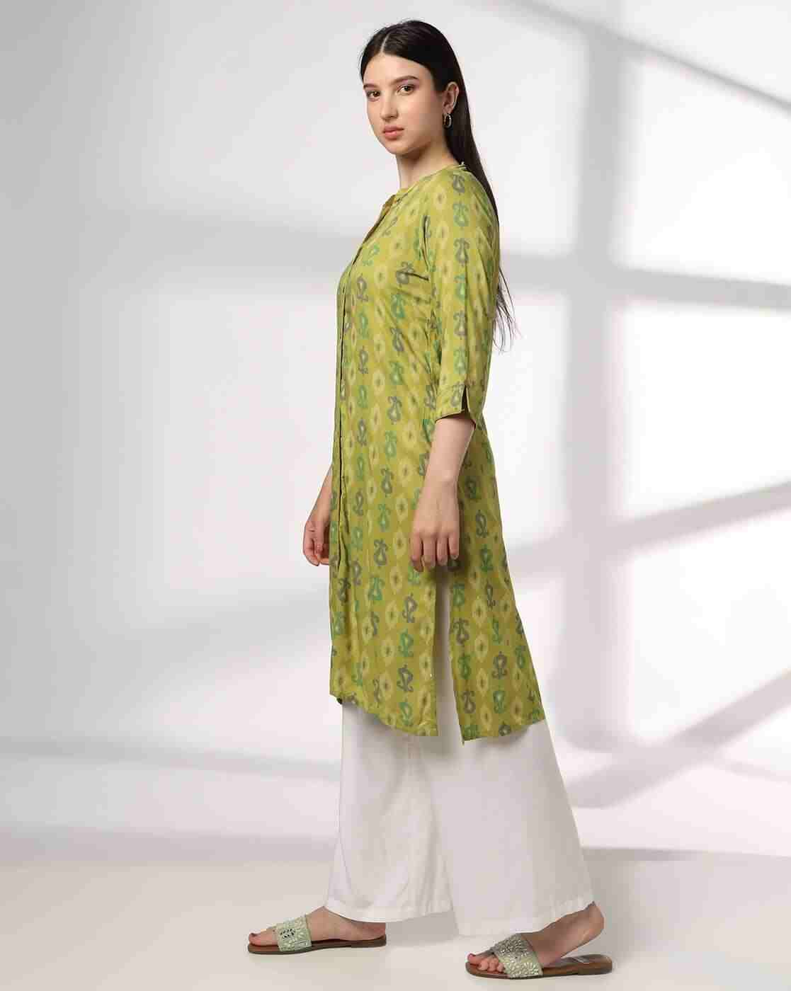SIYAHI | Women All-Over Print A-Line Kurta|1
