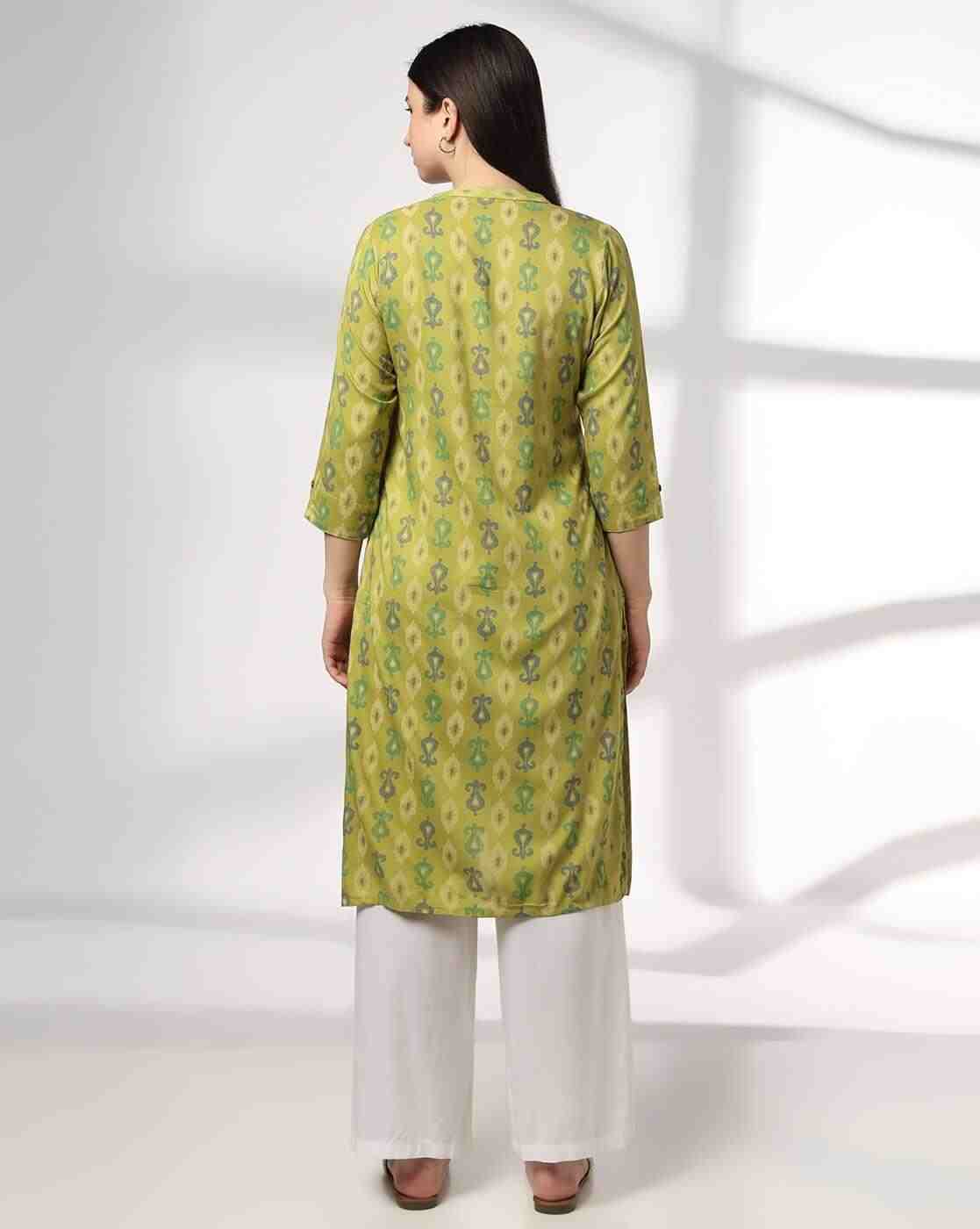 SIYAHI | Women All-Over Print A-Line Kurta|2
