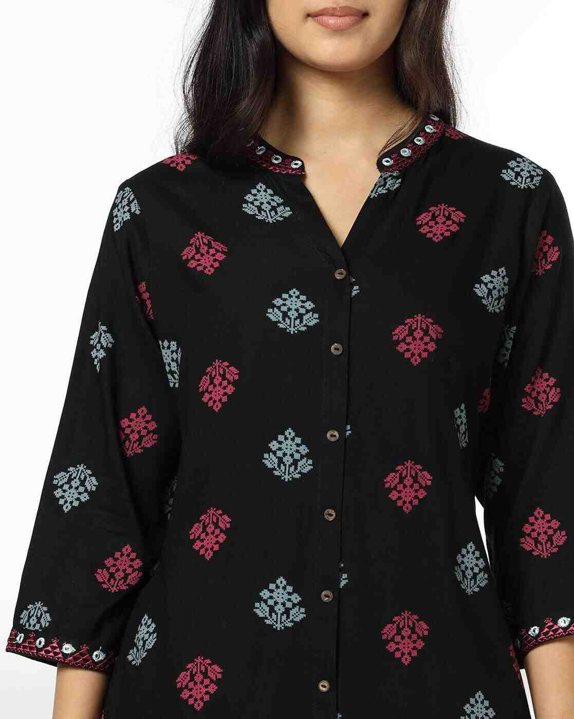 SIYAHI | Women Printed Straight Kurta|3