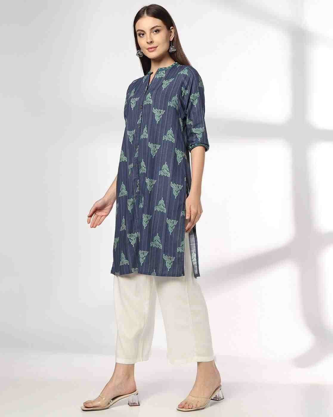 SIYAHI | Women Printed Straight Kurta|1