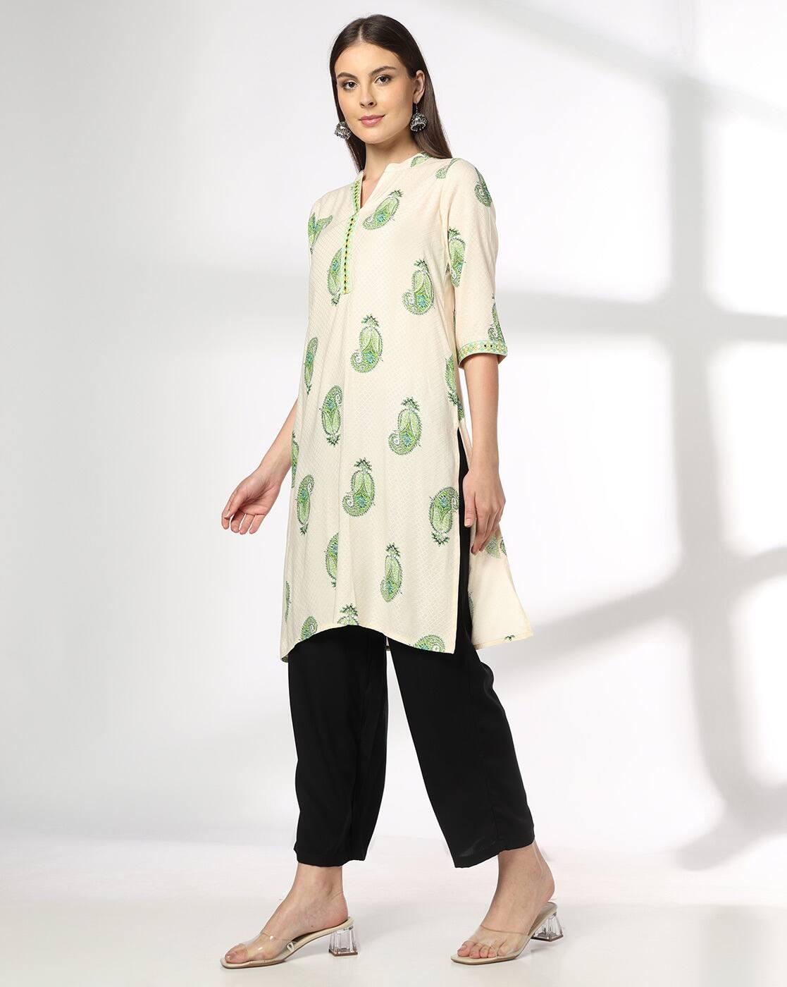 SIYAHI | Women Embroidered Straight Fit Kurta|1