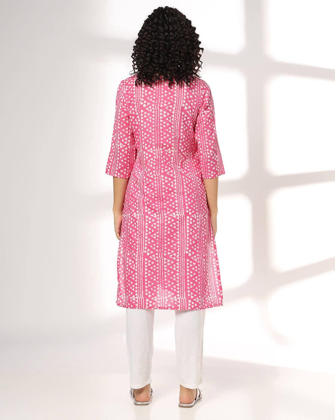 SIYAHI | Women Mirror Embroidered Work Yoke Straight Kurta|2