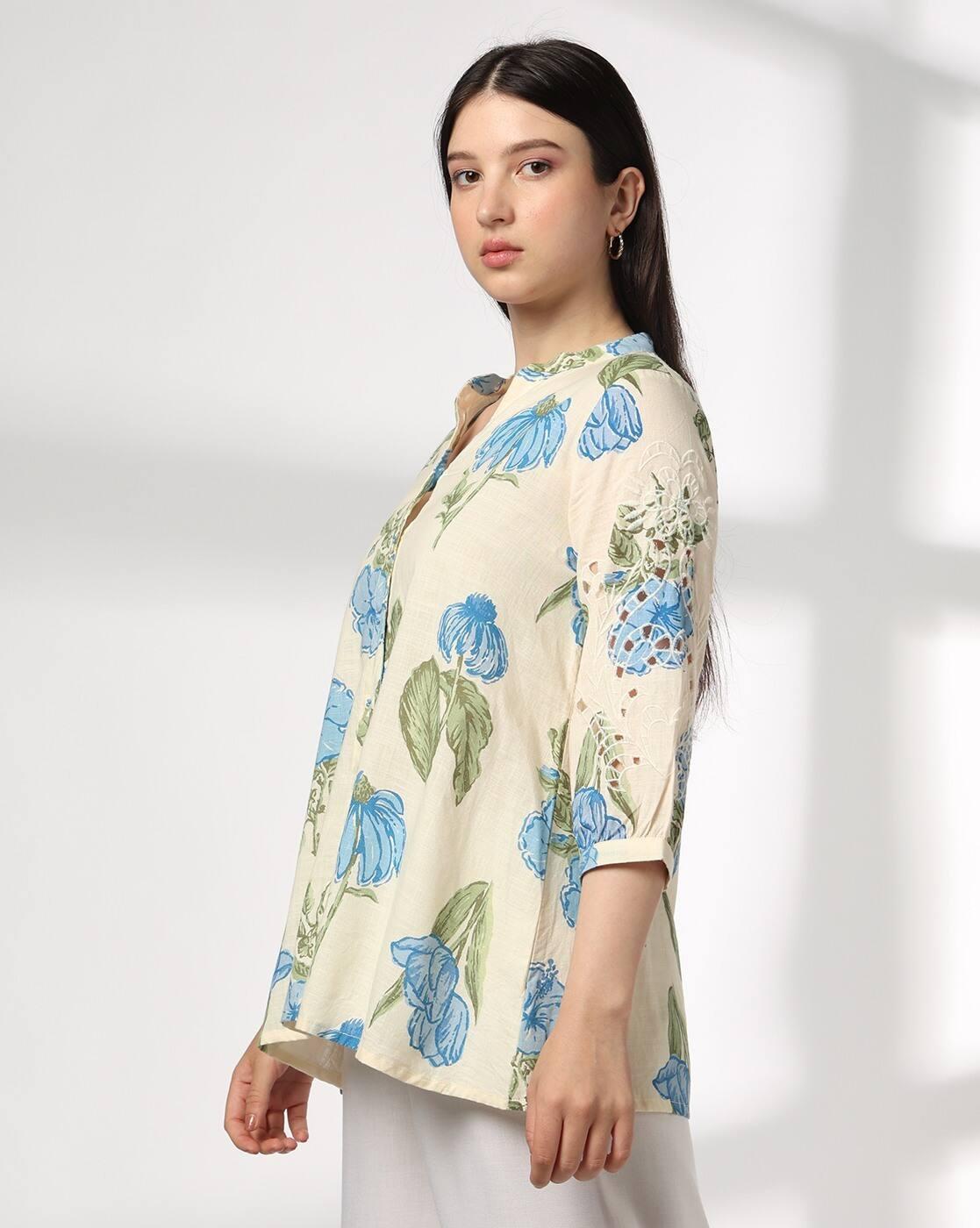 SIYAHI | Women Floral Print Relaxed Fit Tunic|1