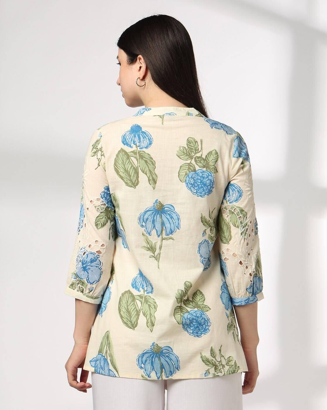 SIYAHI | Women Floral Print Relaxed Fit Tunic|2