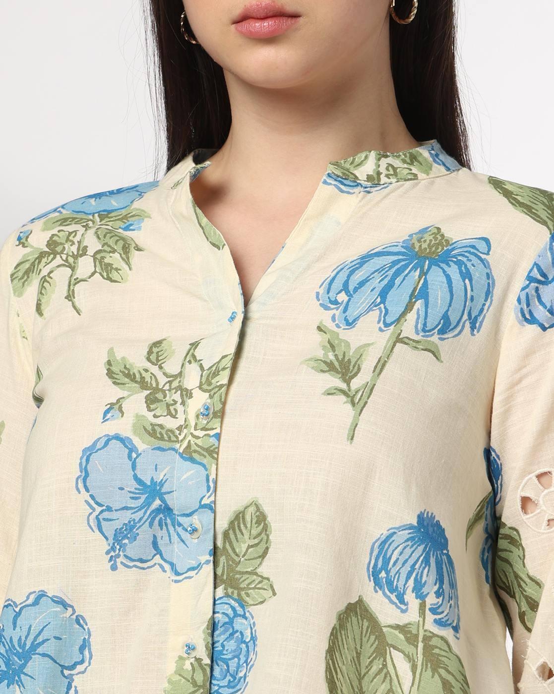 SIYAHI | Women Floral Print Relaxed Fit Tunic|3