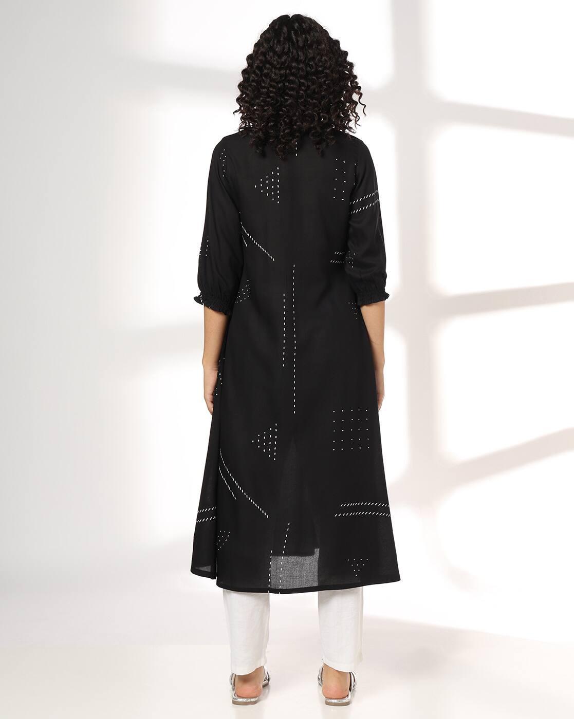 SIYAHI | Women Printed Flared Kurta|2