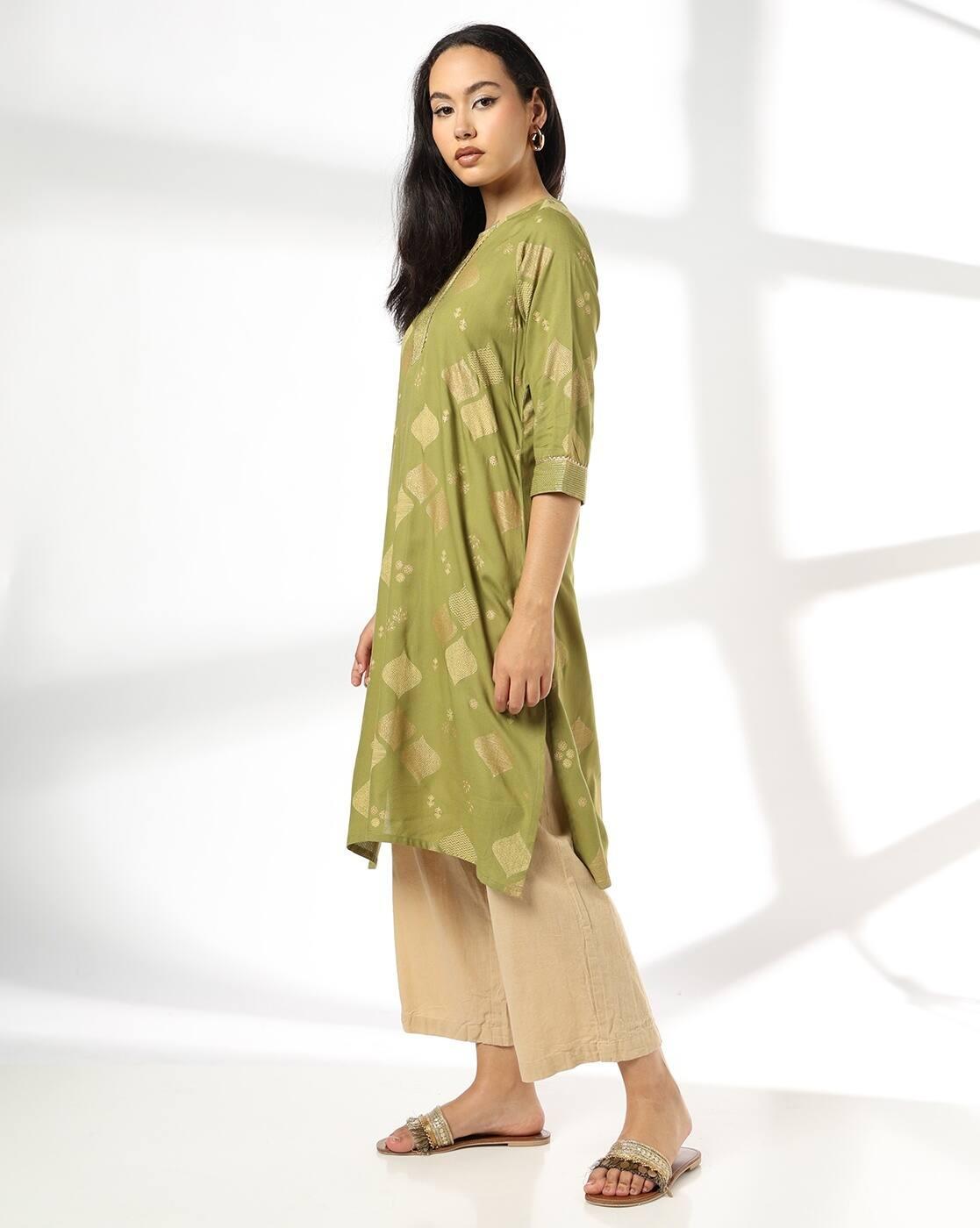 SIYAHI | Women Printed Straight Kurta|1