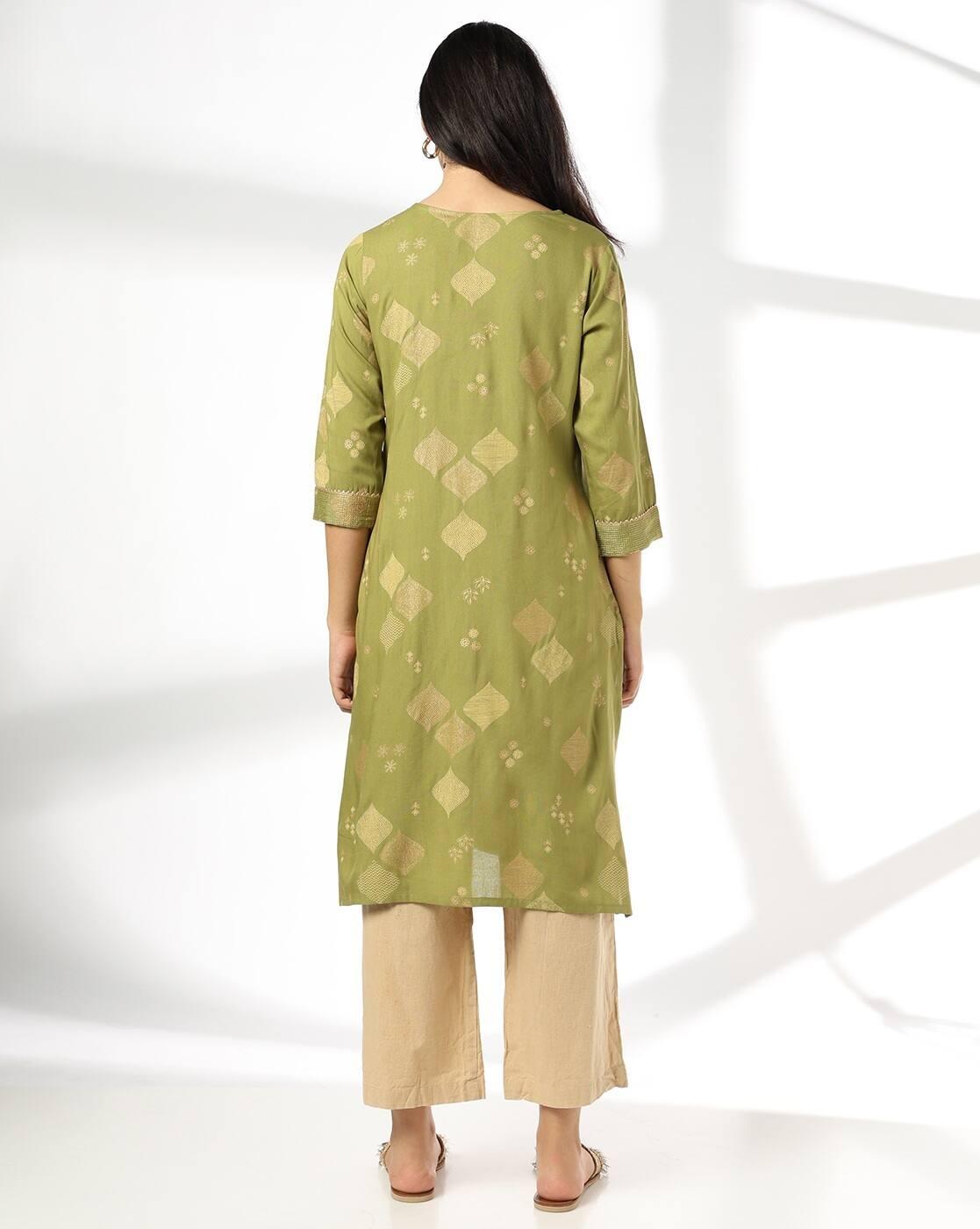 SIYAHI | Women Printed Straight Kurta|2