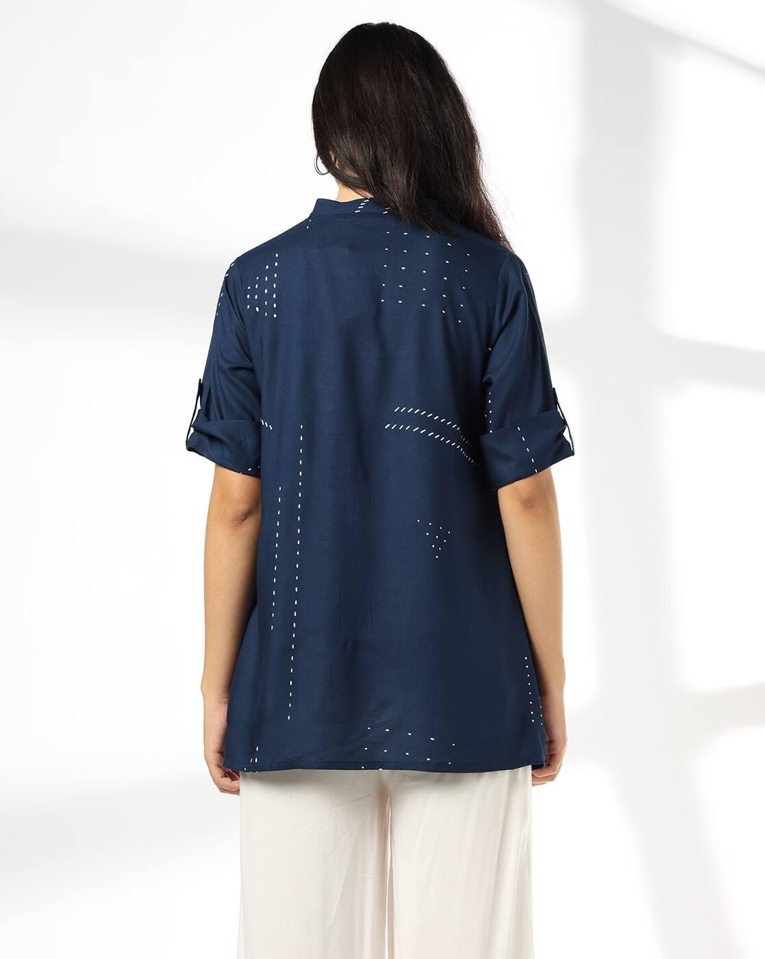 SIYAHI | Women All Over Print Tunics with Smocking|2