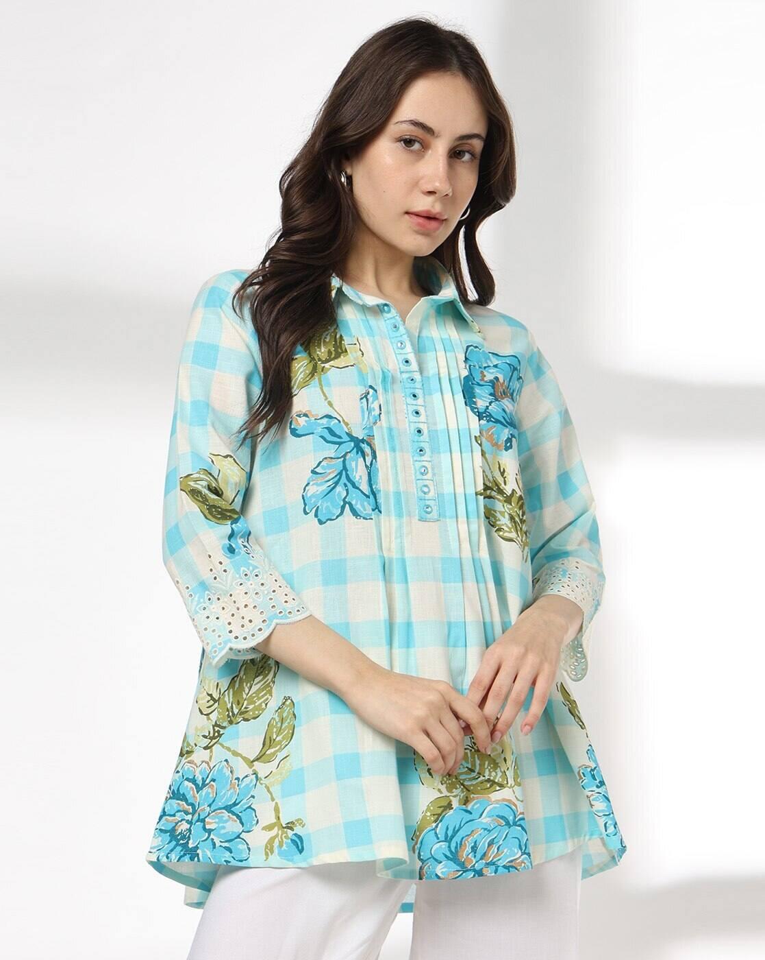 SIYAHI | Women Floral Print Relaxed Fit Tunic|0