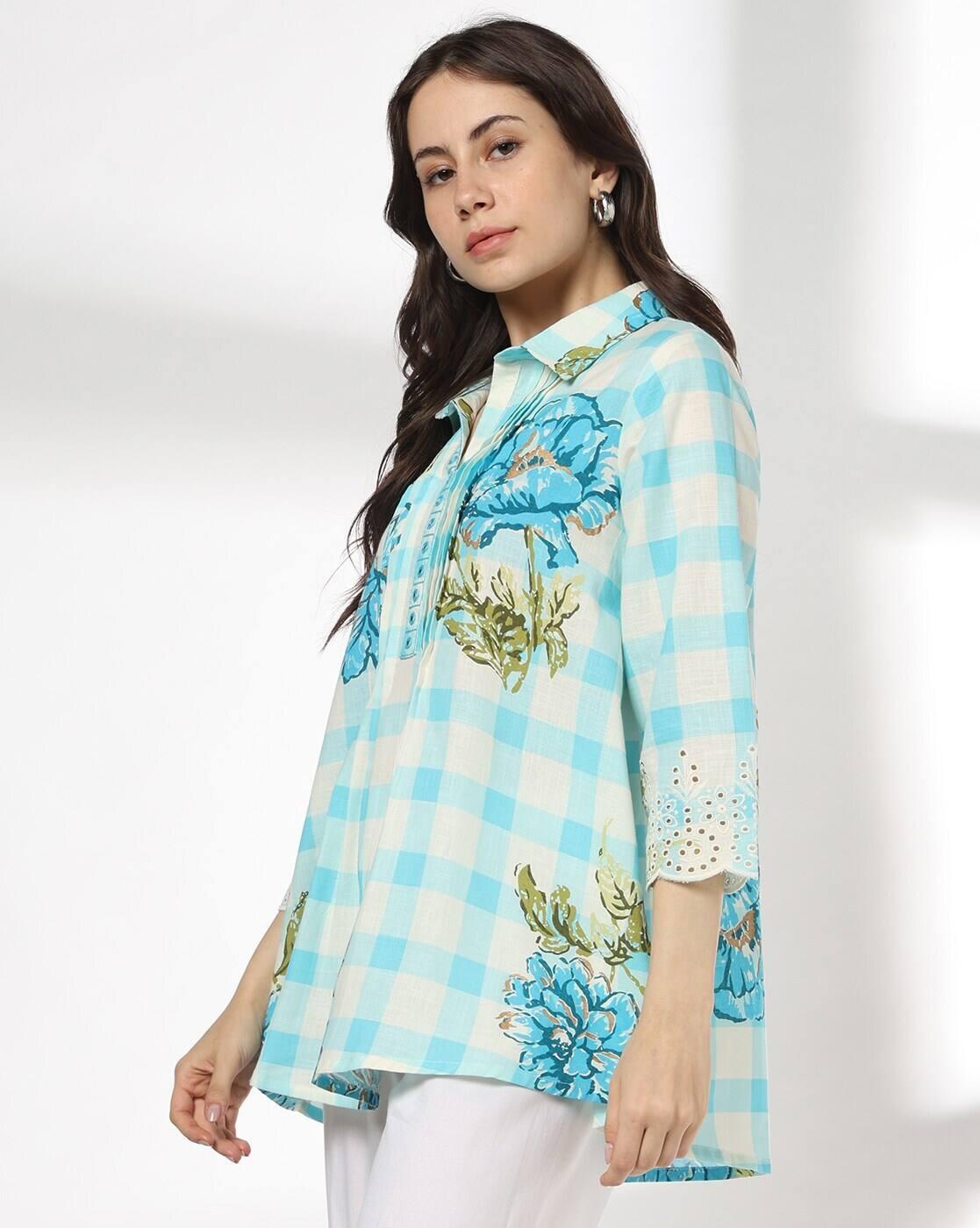 SIYAHI | Women Floral Print Relaxed Fit Tunic|1