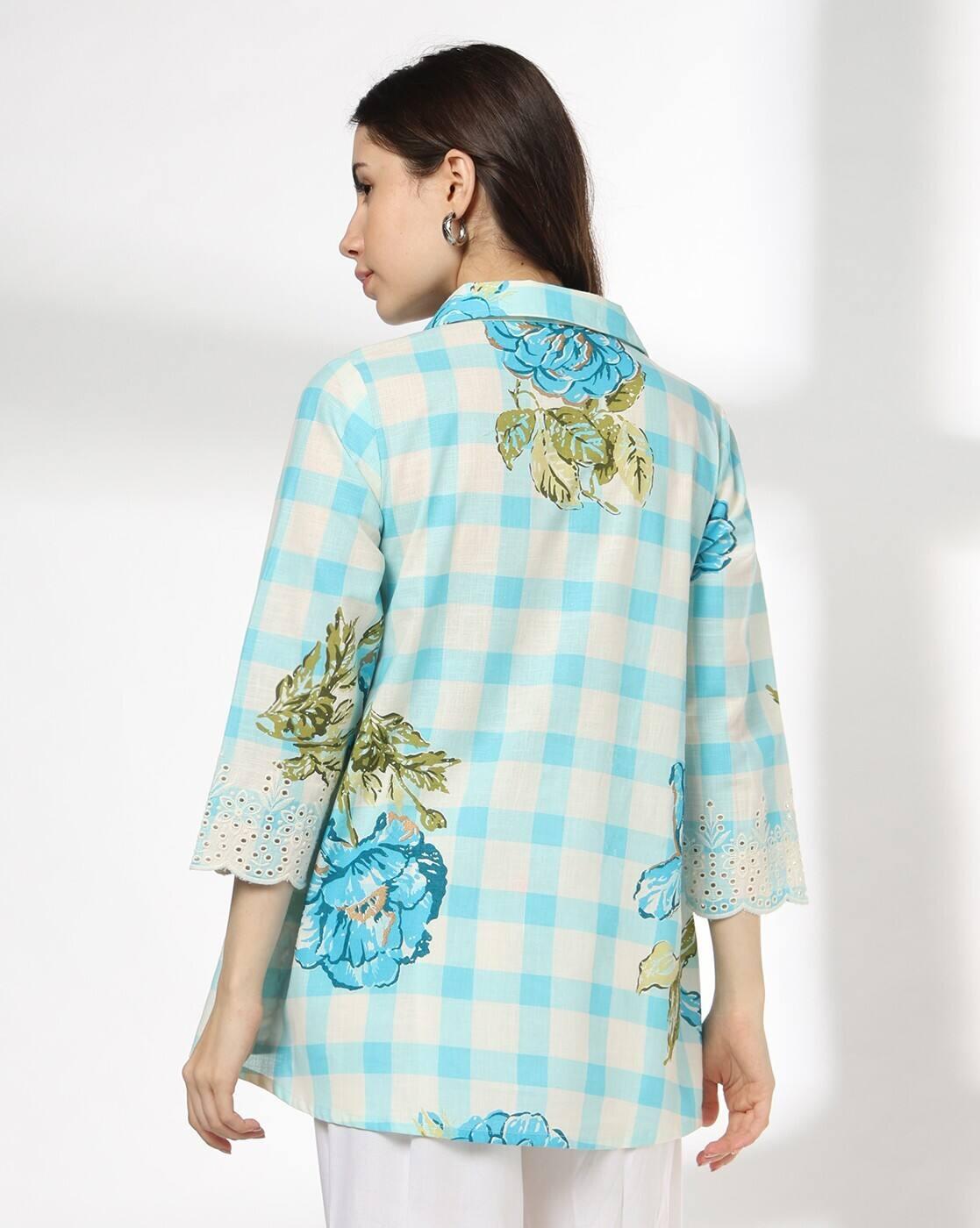 SIYAHI | Women Floral Print Relaxed Fit Tunic|2