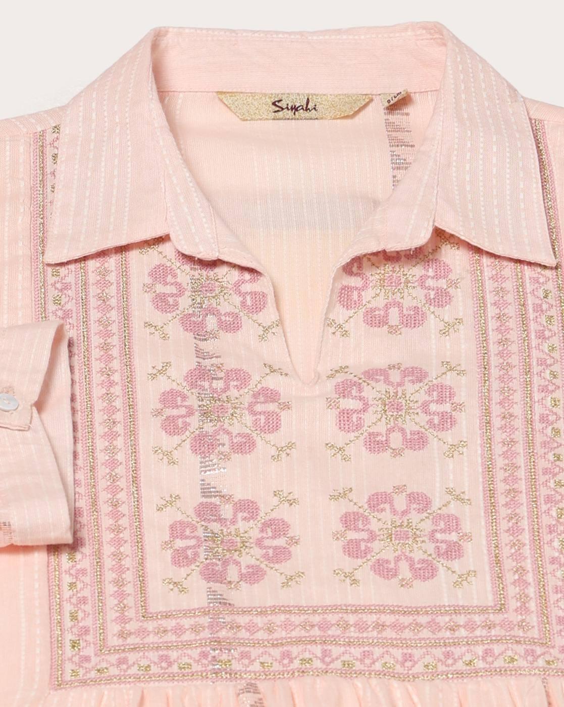 SIYAHI | Women Embroidered Relaxed Fit Tunic|5