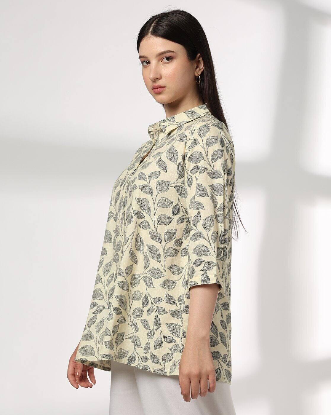 SIYAHI | Women Printed Relaxed Fit Shirt|1