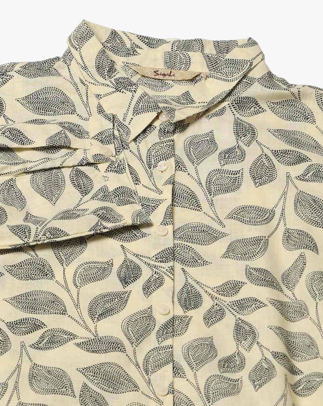 SIYAHI | Women Printed Relaxed Fit Shirt|4