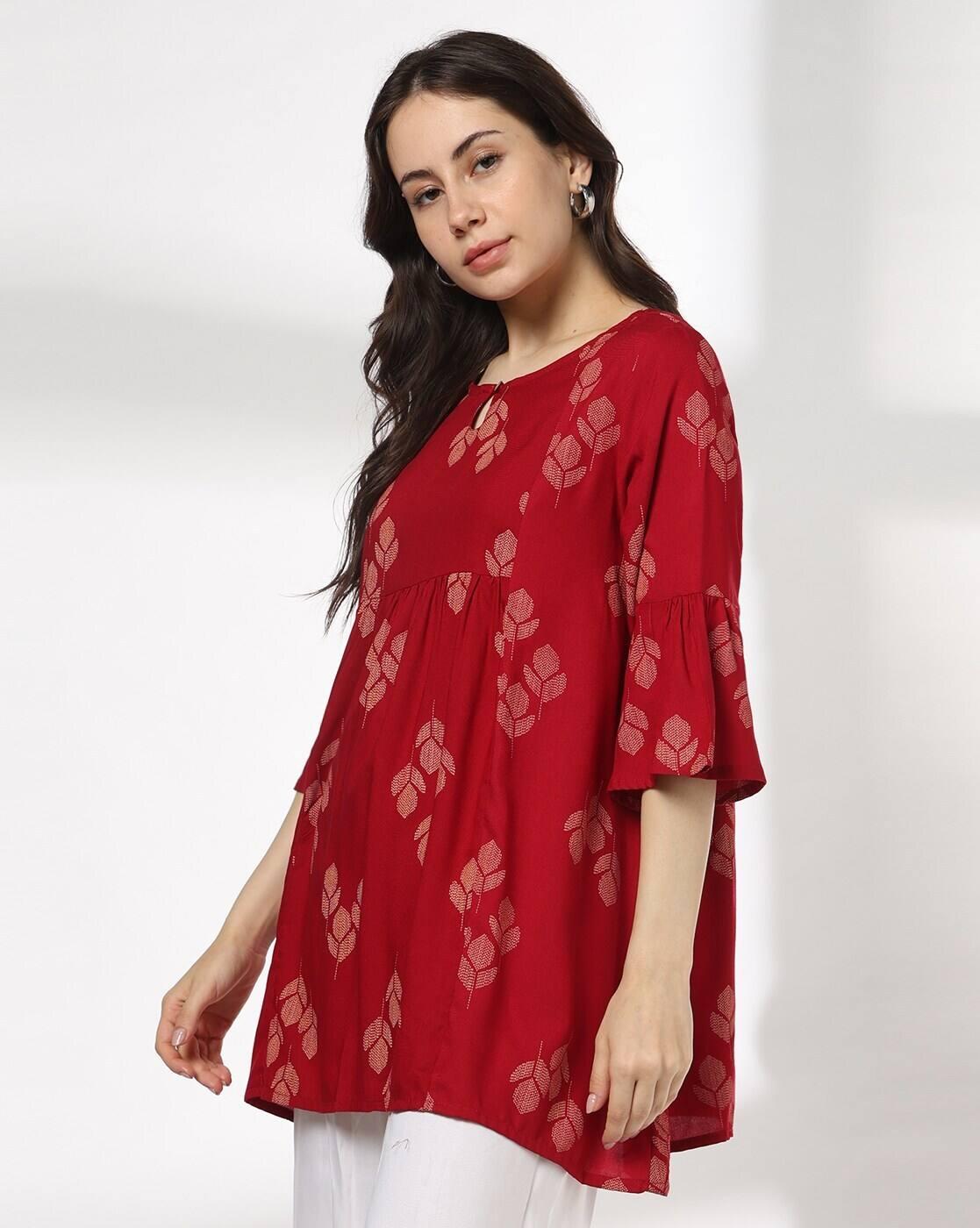 SIYAHI | Women Floral Print Relaxed Fit Tunic|1