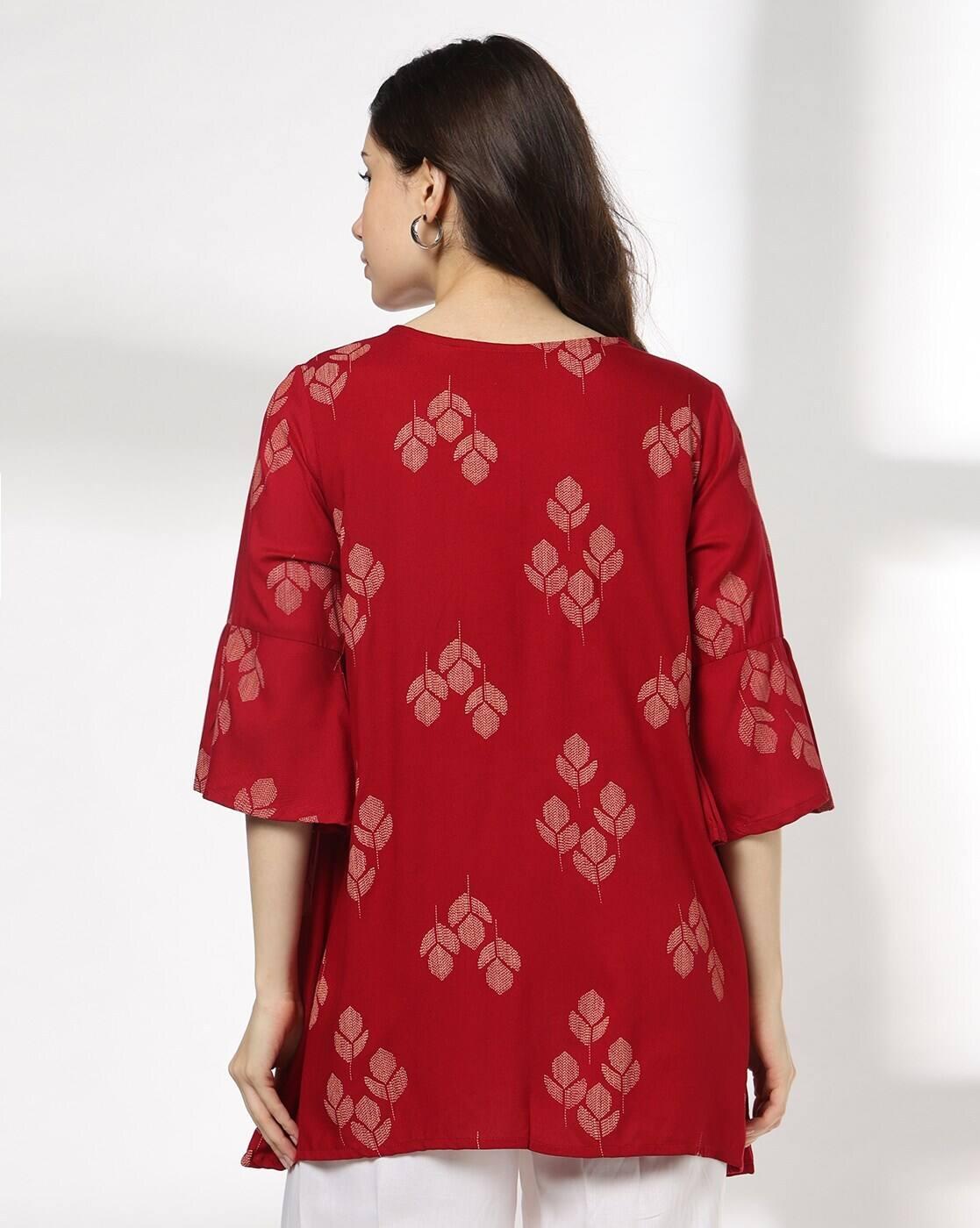 SIYAHI | Women Floral Print Relaxed Fit Tunic|2