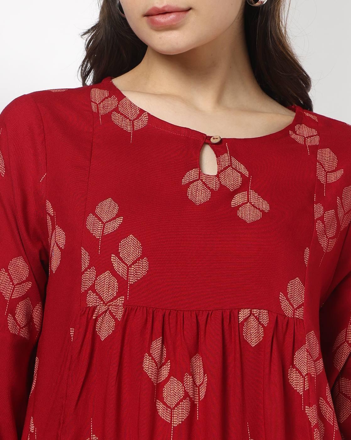 SIYAHI | Women Floral Print Relaxed Fit Tunic|3