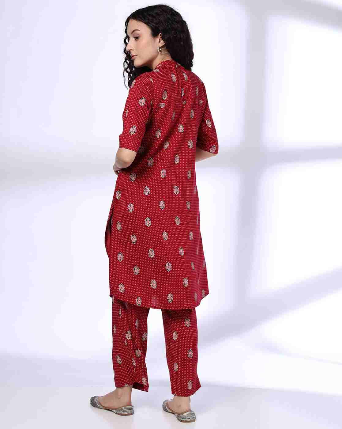SIYAHI | Women Floral Print Straight Kurta & Pants Set|2