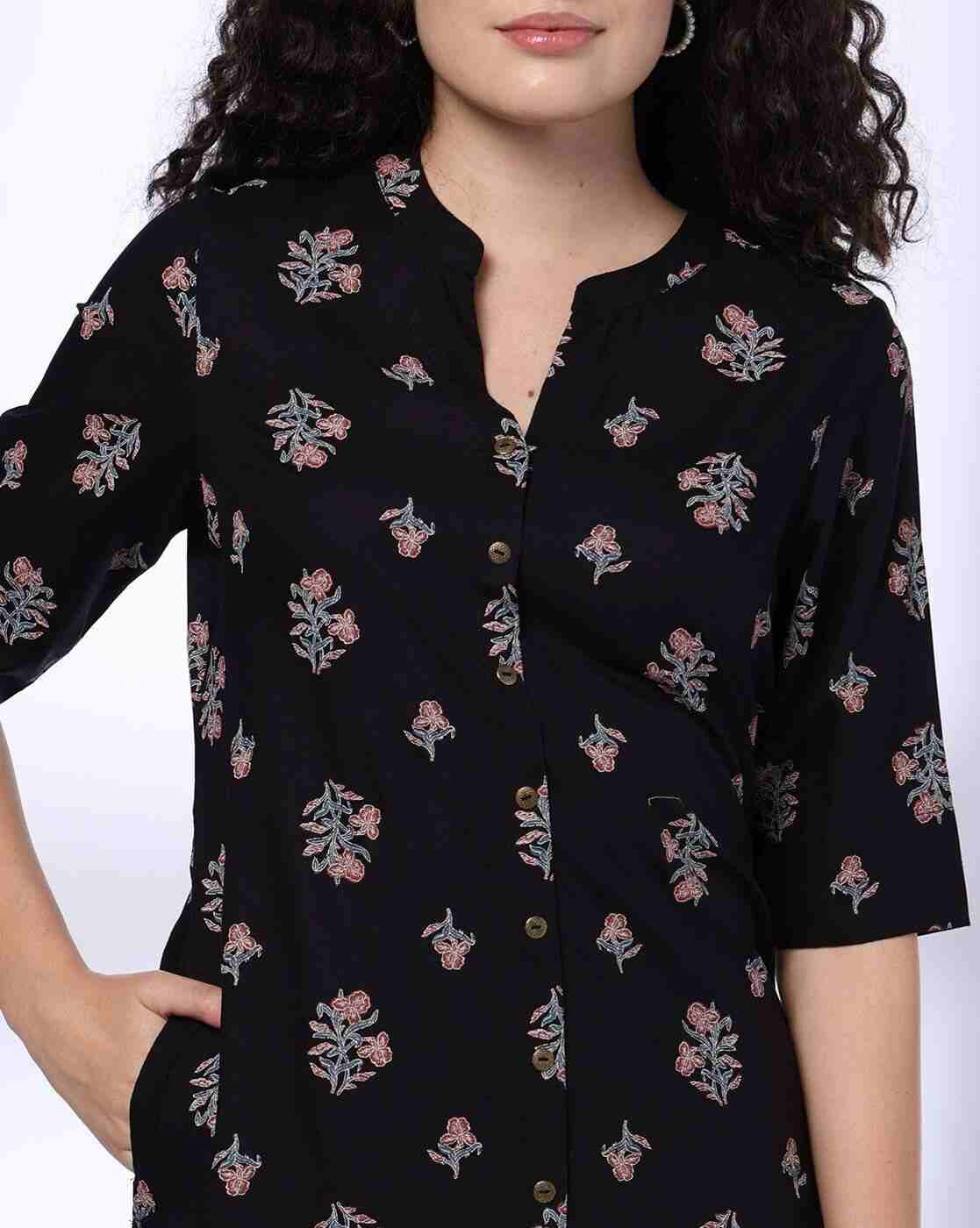 SIYAHI | Women Floral Print Straight Kurta & Pants Set|3