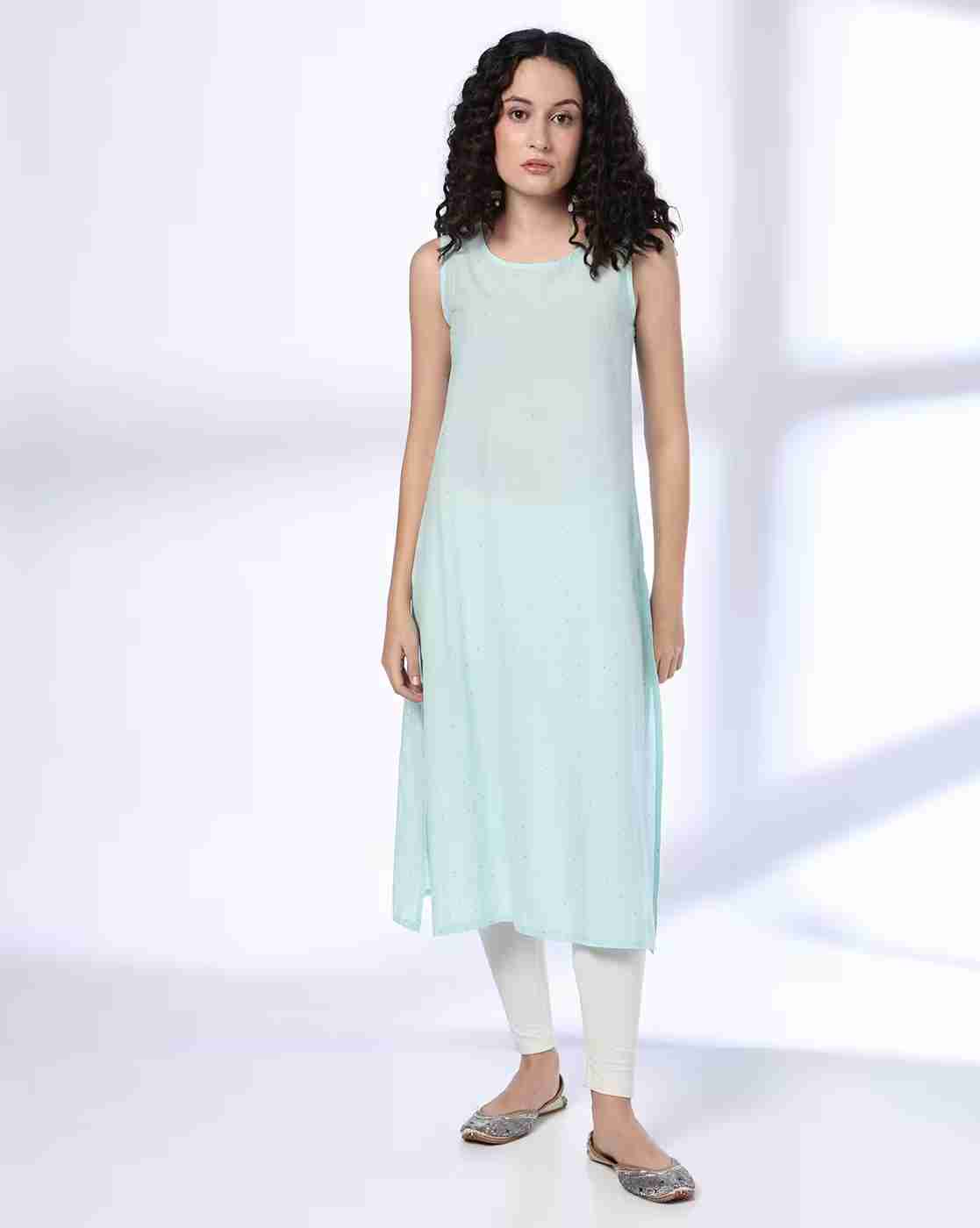 SIYAHI | Women Layered Kurta with Embroidered Cuffs|3