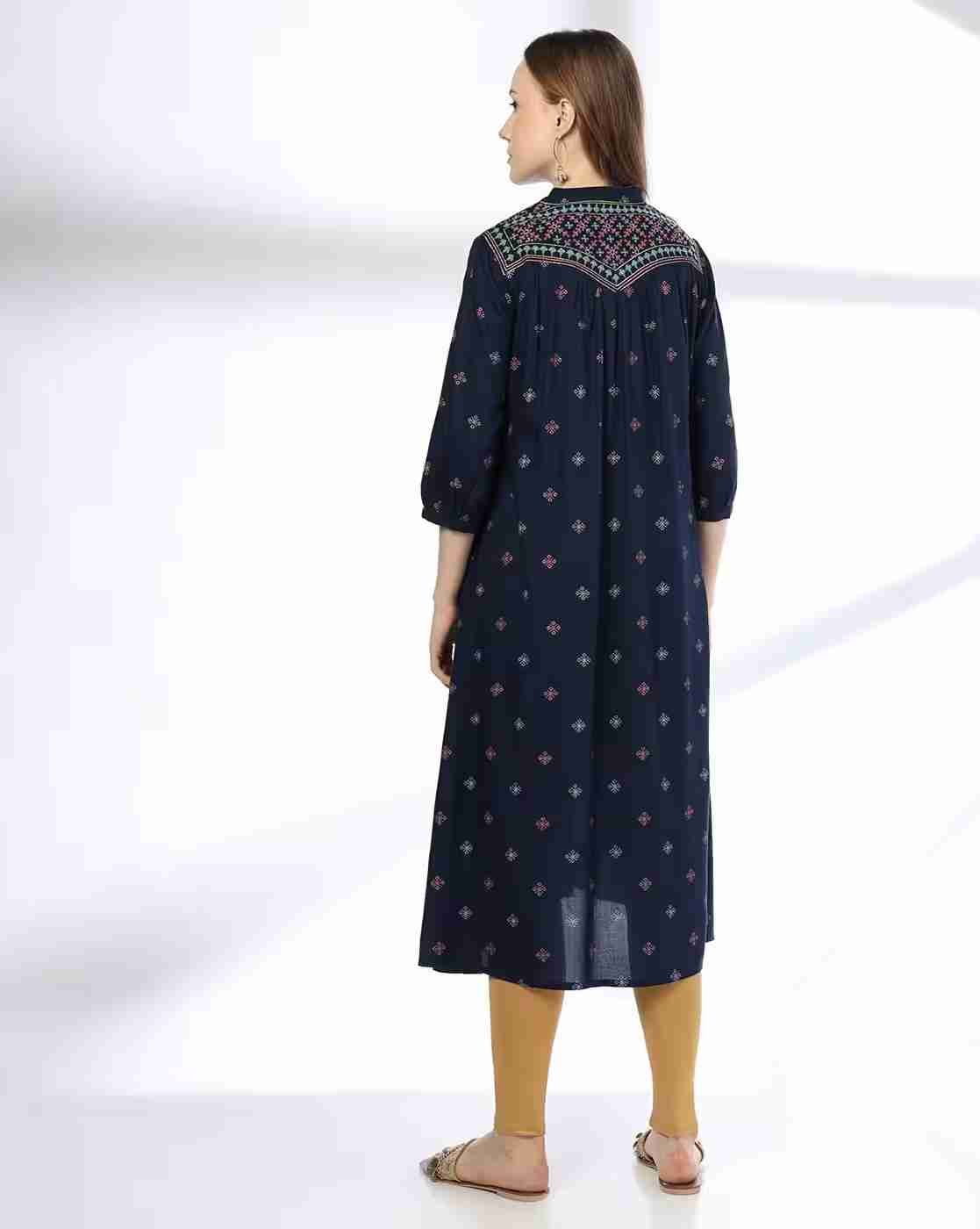 SIYAHI | Women Printed Flared Kurta|2