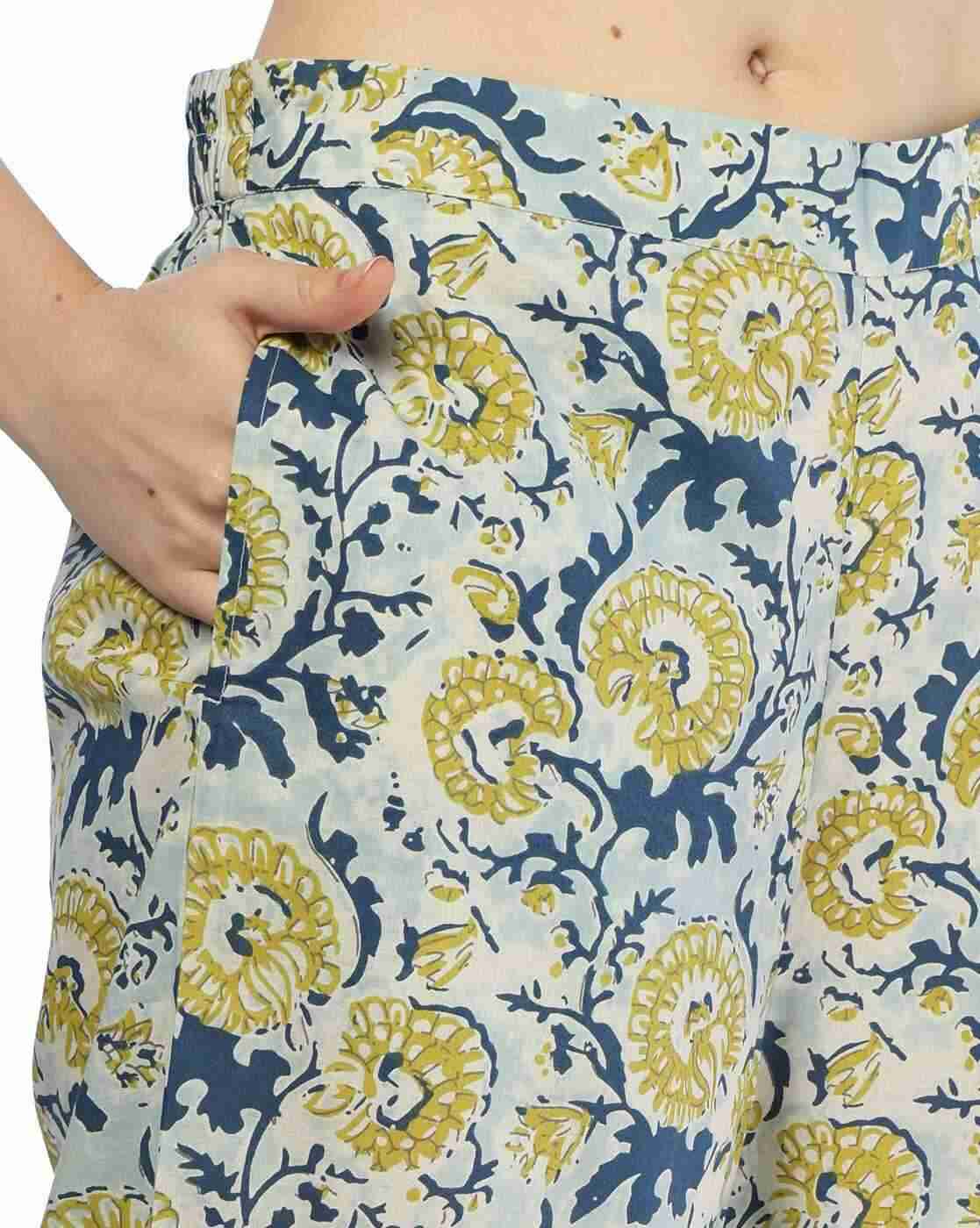 SIYAHI | Women Floral Print Straight Kurta with Pants|4