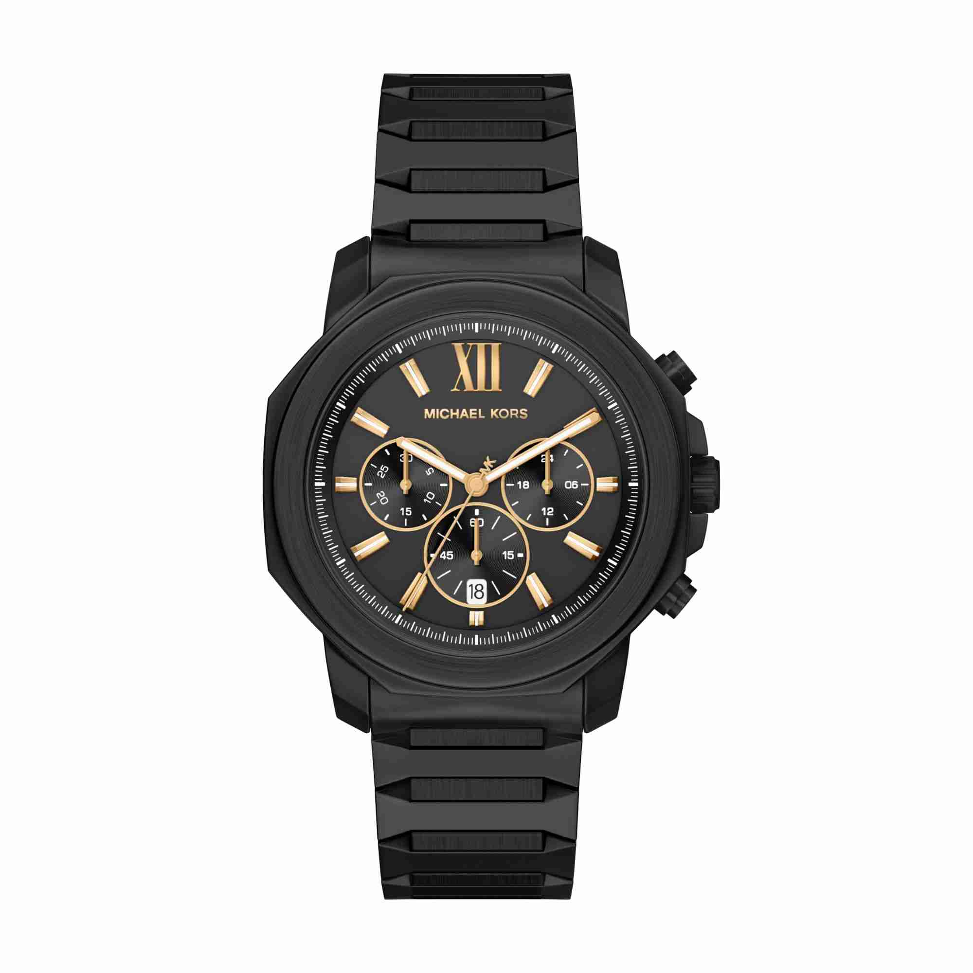 Michael Kors Oversized Prescott Black-Tone Watch