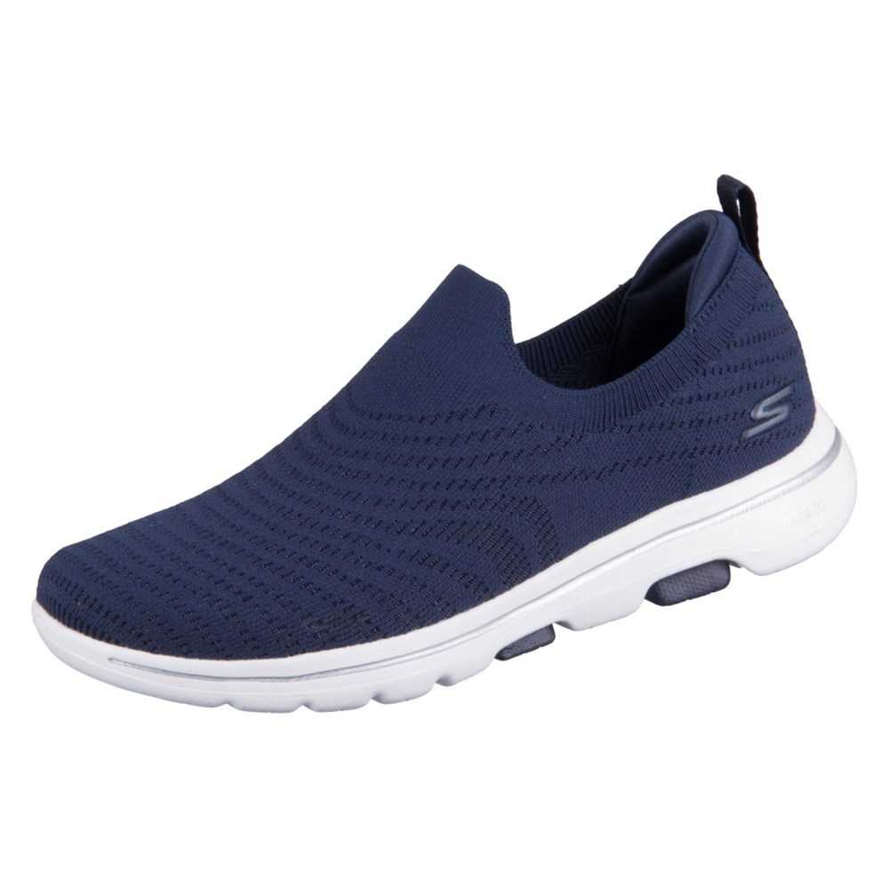 Skechers go walk denim blue online