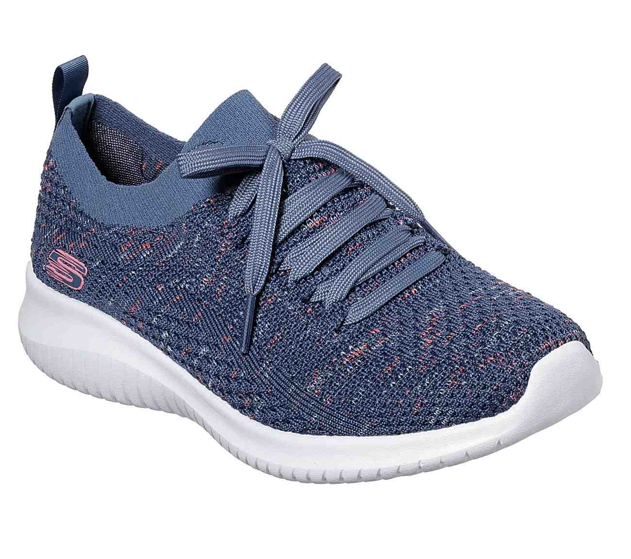 SKECHERS NAVY WOMENS ULTRA FLEX HAPPY DAYS