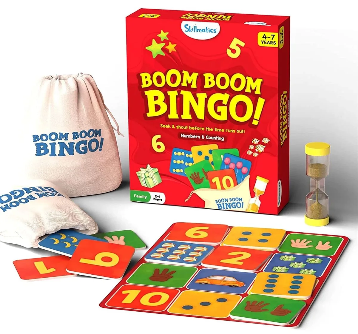 Skillmatics Boom Boom Bingo Numbers & Counting Multicolor 4Y+