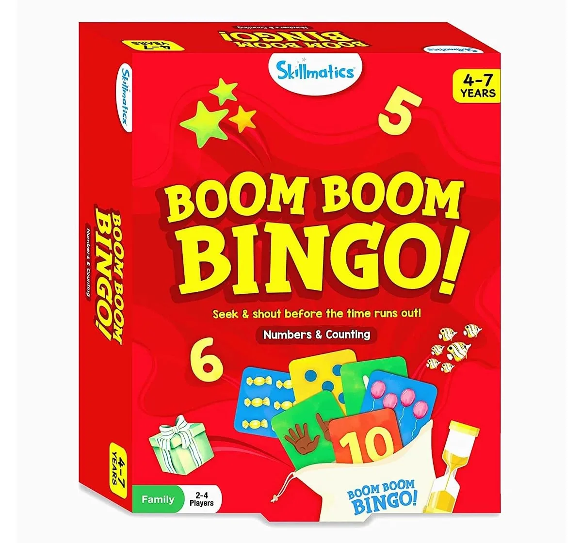 Skillmatics Boom Boom Bingo Numbers & Counting Multicolor 4Y+