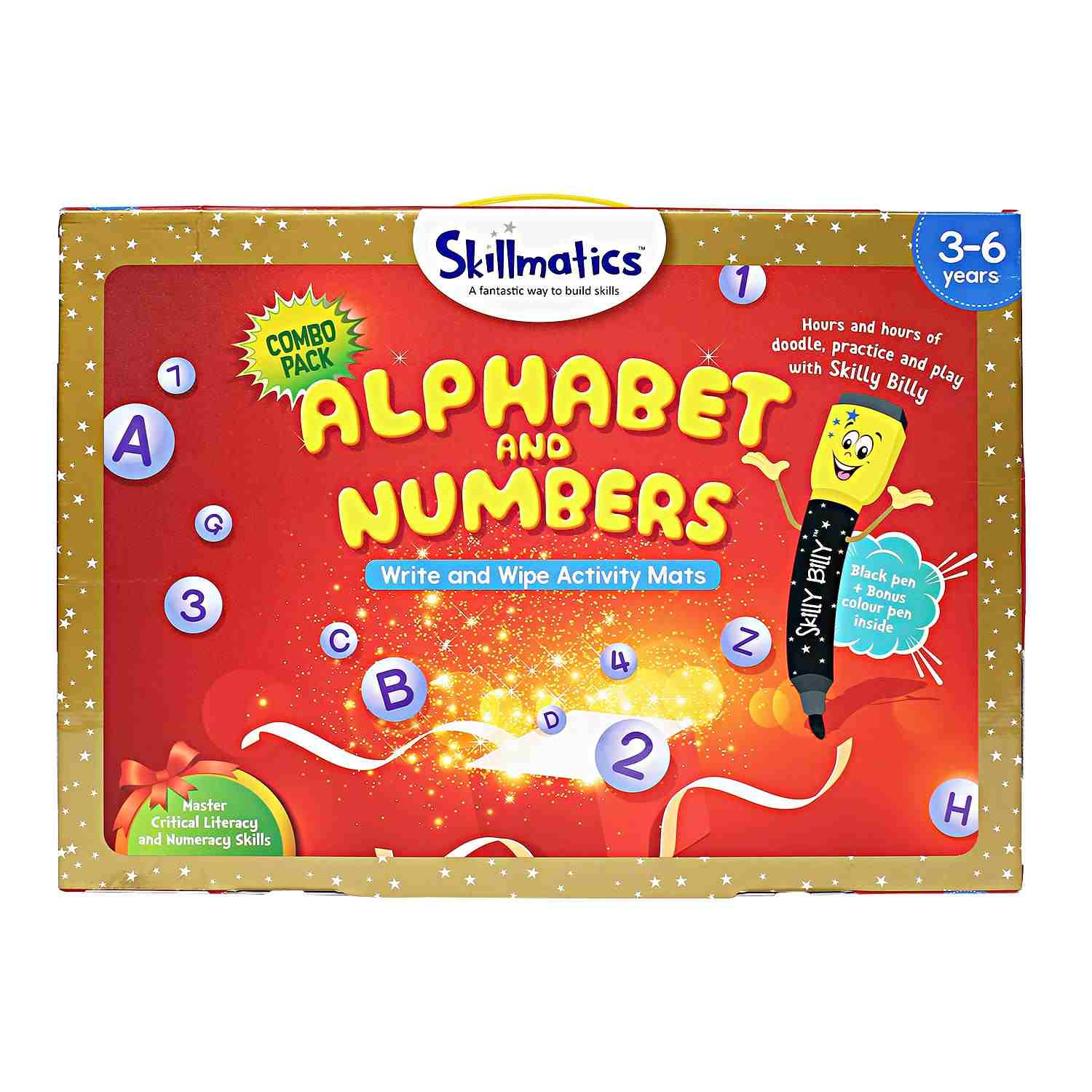 Skillmatics Educational Game : Alphabet And Numbers 3-6 Years Games for Kids age 3Y+