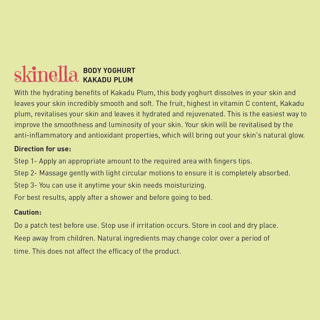 Skinella | Plum Body Yoghurt | 200g