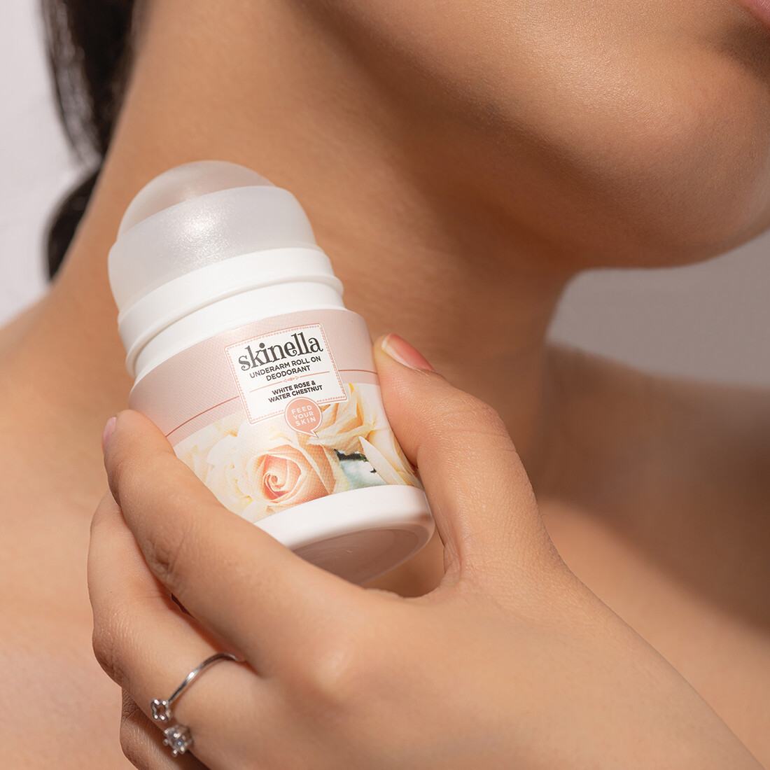 Skinella | Deodorant Roll on | White Rose + Water Chestnut | 50ml