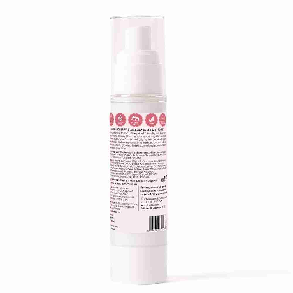 Skinella | Rice Water & Cherry Blossom Milky Mist Toner | 50ml