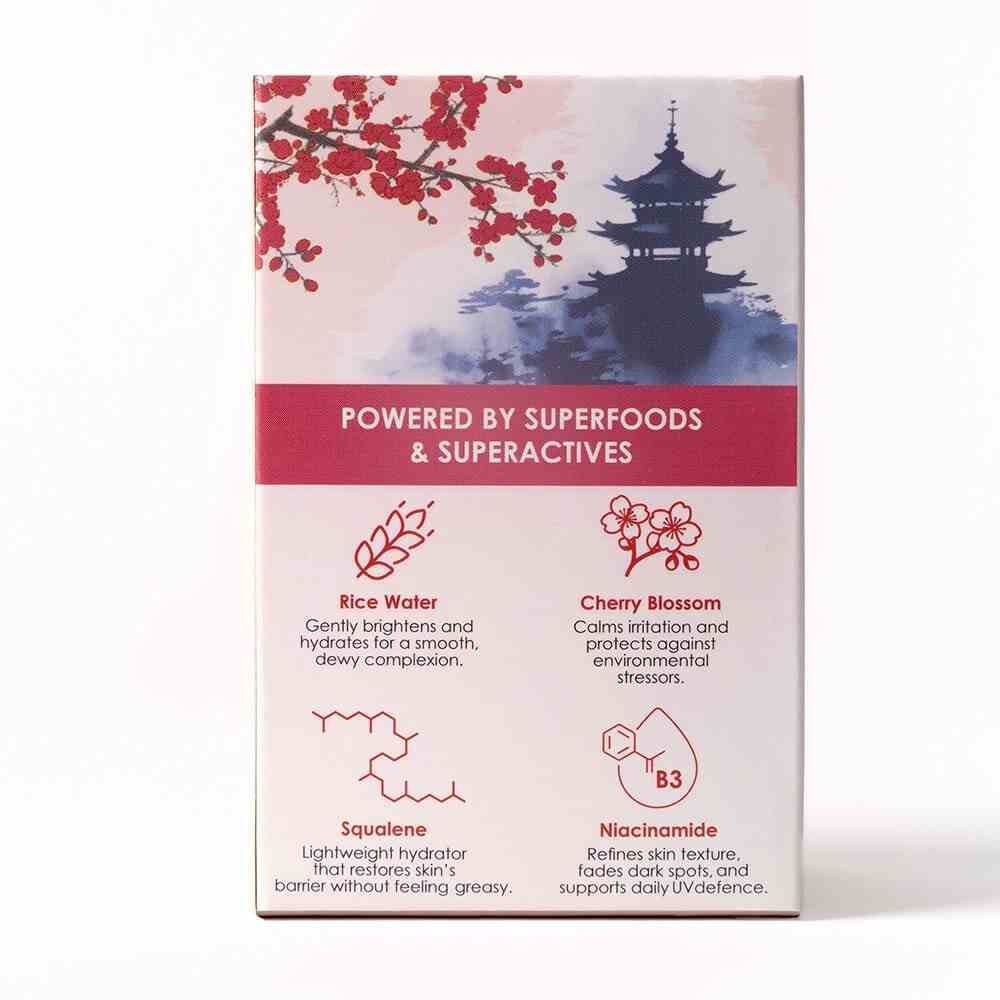 Skinella | Rice Water & Cherry Blossom Sunscreen Serum | 30ml