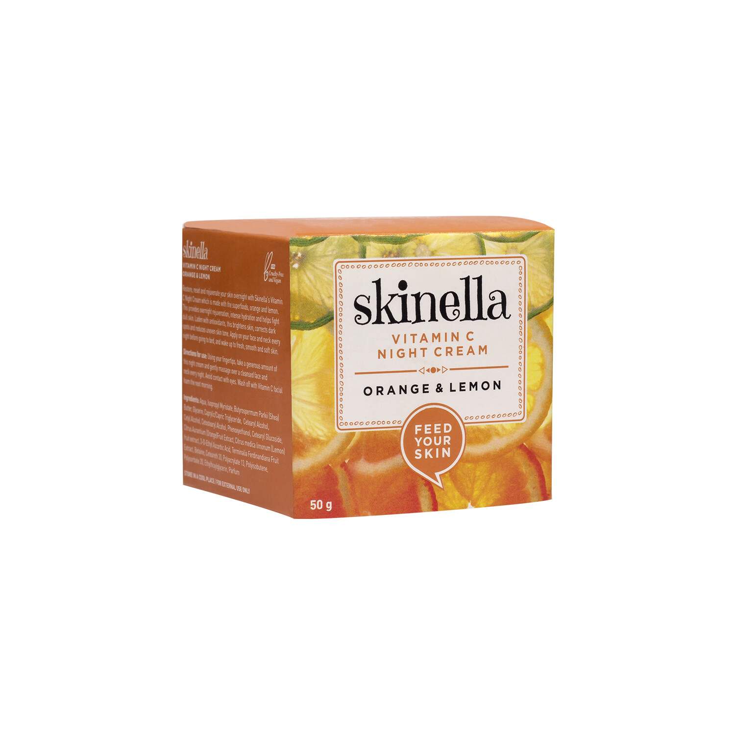 Skinella | Vitamin C Night Cream Orange & Lemon | 50g