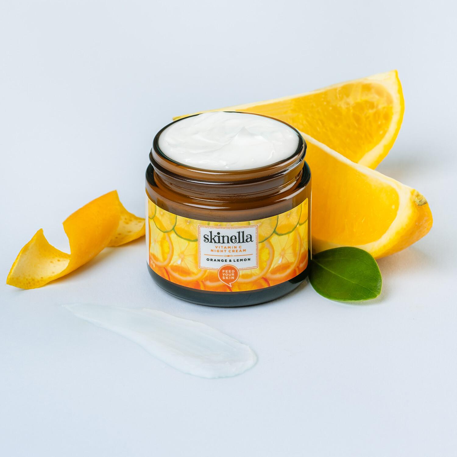 Skinella | Vitamin C Night Cream Orange & Lemon | 50g