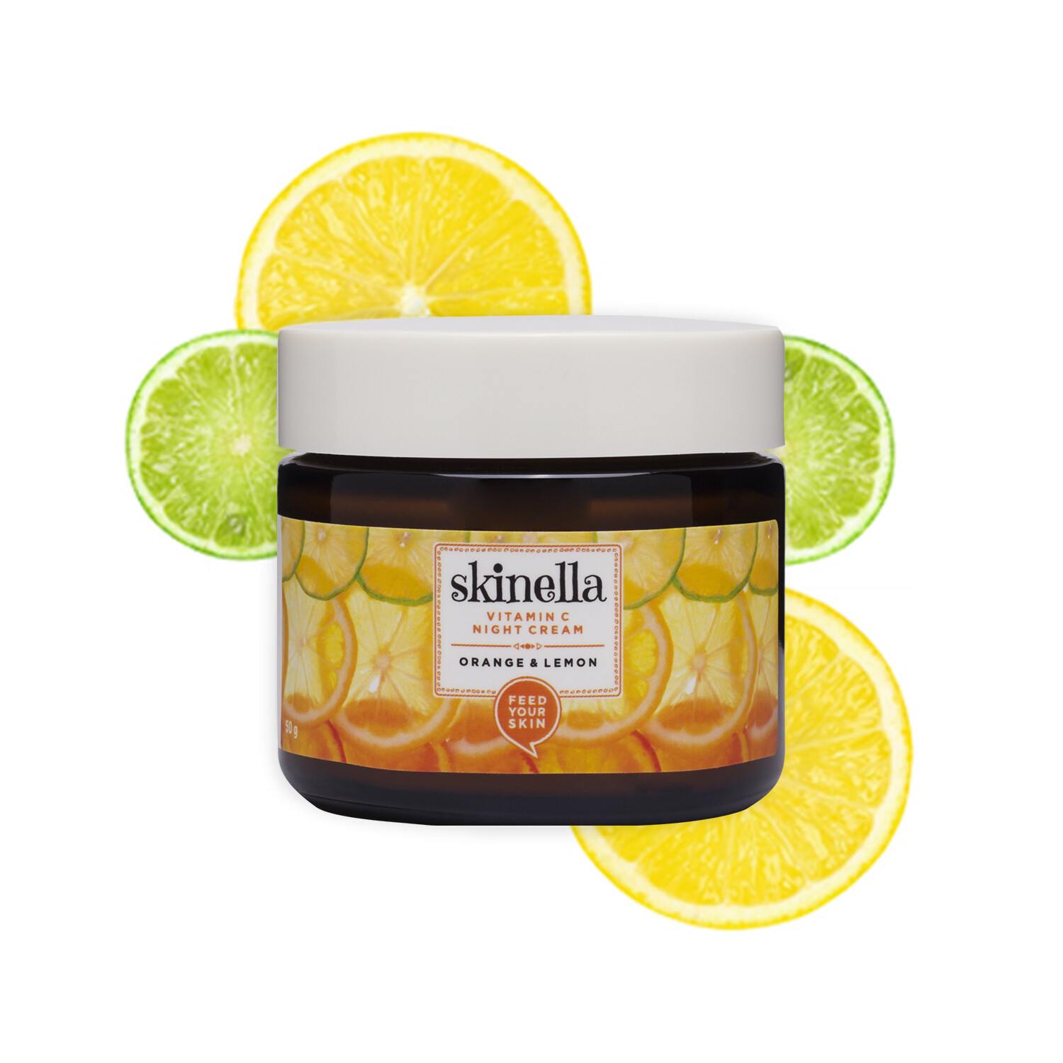 Skinella | Vitamin C Night Cream Orange & Lemon | 50g