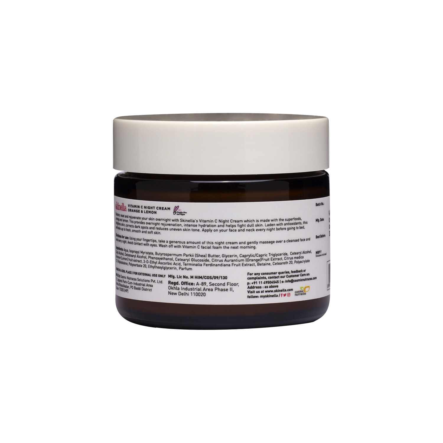 Skinella | Vitamin C Day Cream Orange & Lemon | 50g