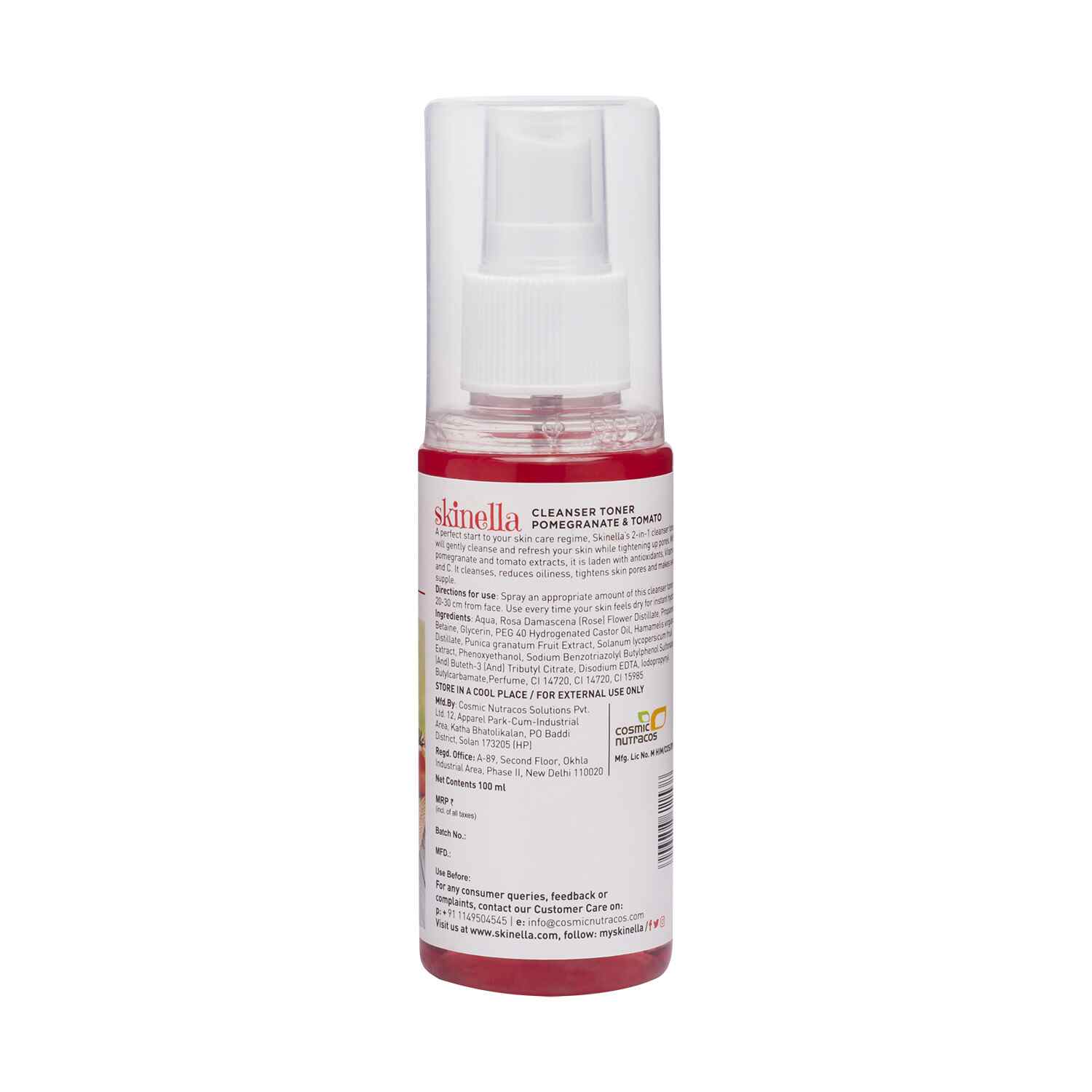 Skinella | Cleanser Toner Pomegranate & Tomato | 100ml