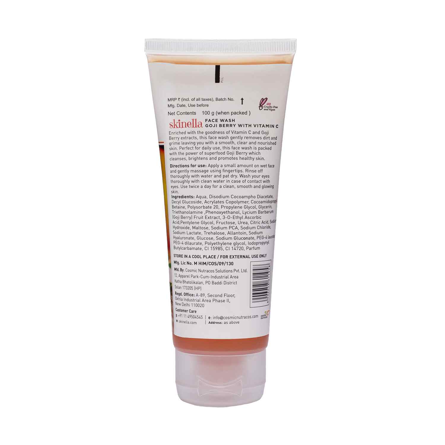 Skinella | Goji Berry With Vitamin C Facewash | 100g