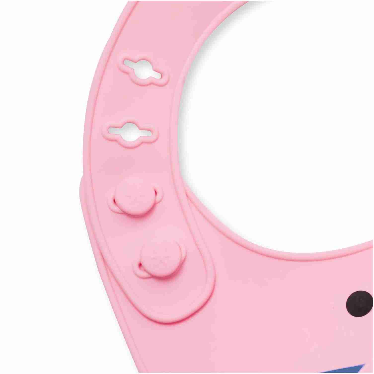 Skip Hop Zoo Fold and Go Silicone Bib - Pink