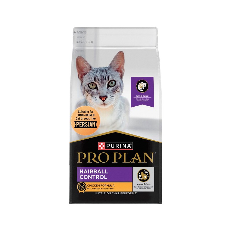 Purina Pro Plan Hairball Control Chicken Dry Food for Cats, 1.2kg