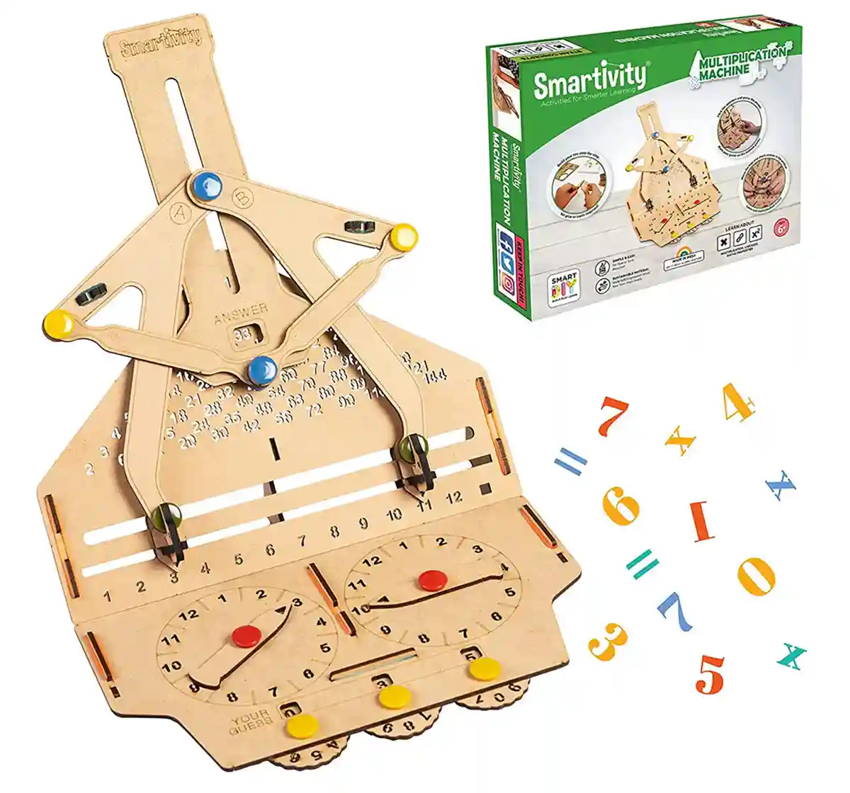 Smartivity Fidget Multiplication Machine STEM Educational DIY Fun Toys, Educational & Construction based Activity Game for Kids 6 to 14, Birthday Gifts for Boys & Girls, Learn Science Project