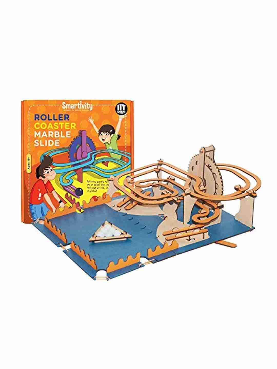 Smartivity Roller Coaster Marble Slide :  Stem, Learning, Educational and Construction Activity Toy Gift for Kids age 6Y+ (Multi-Color)