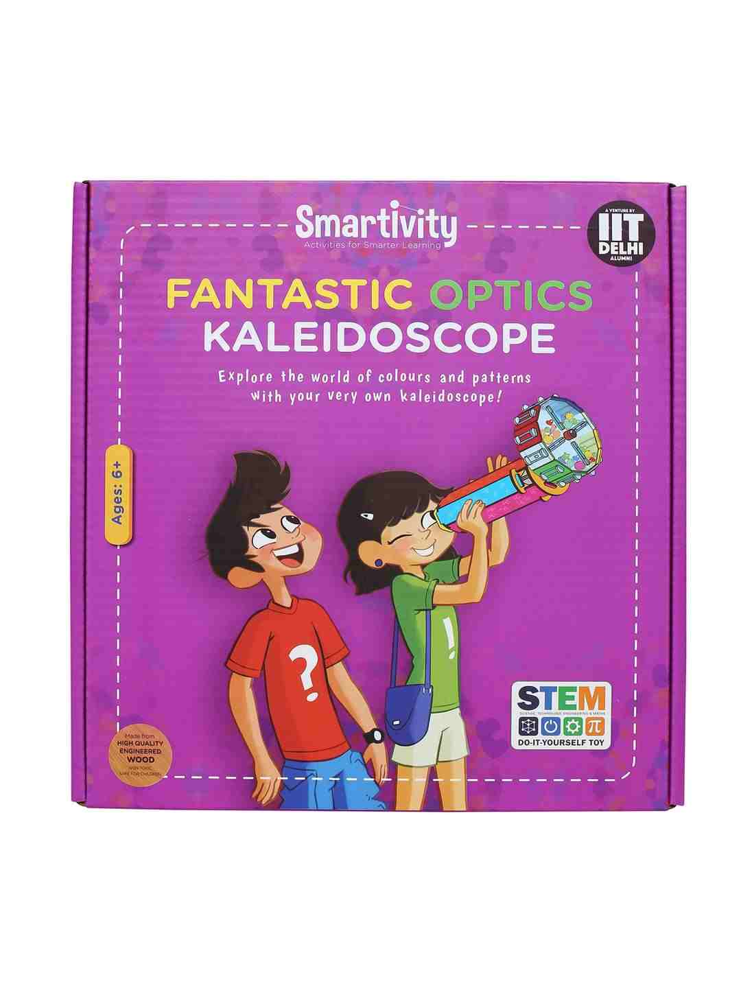 Smartivity Fantastic Optics Kaleidoscope STEM Educational DIY Fun Toys, Educational & Construction based Activity Game for Kids 6 to 14, Gifts for Boys & Girls, Made in India
