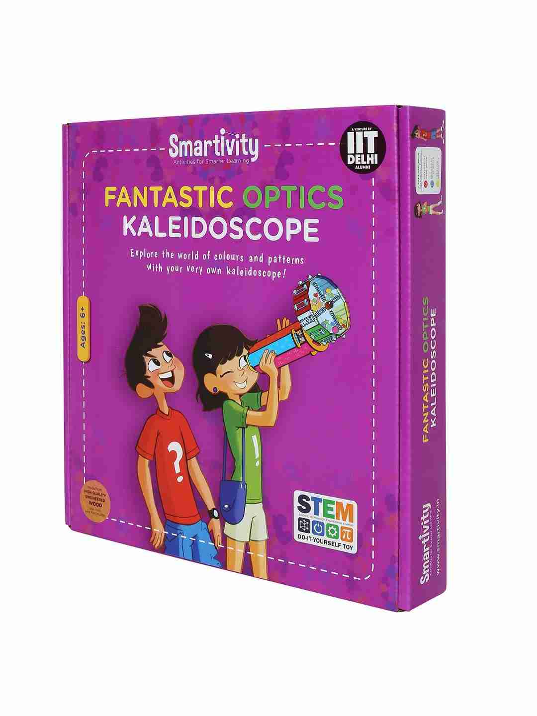 Smartivity Fantastic Optics Kaleidoscope STEM Educational DIY Fun Toys, Educational & Construction based Activity Game for Kids 6 to 14, Gifts for Boys & Girls, Made in India