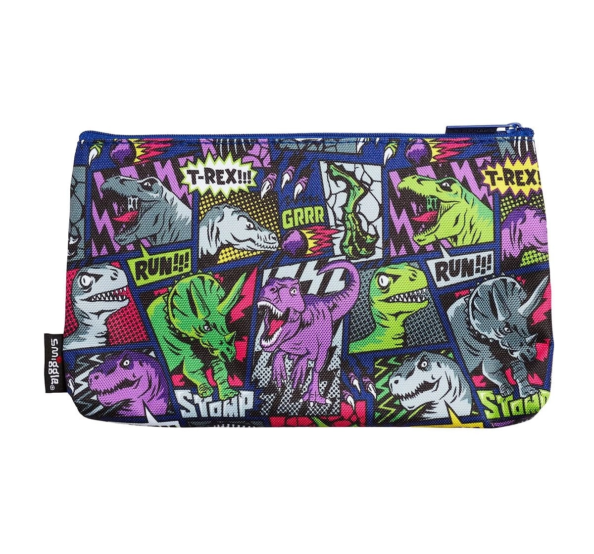 Smiggle Bright Side All Rounder Id Pencil Case for Kids 3Y+, Blue